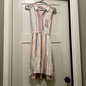 Striped Olive and Oak Dress